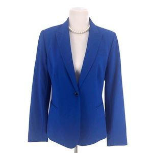 Chaus Blazer Blue With B & W Polkadot Lining 12